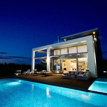 Island Villa Sani Sea View Bagian luar foto