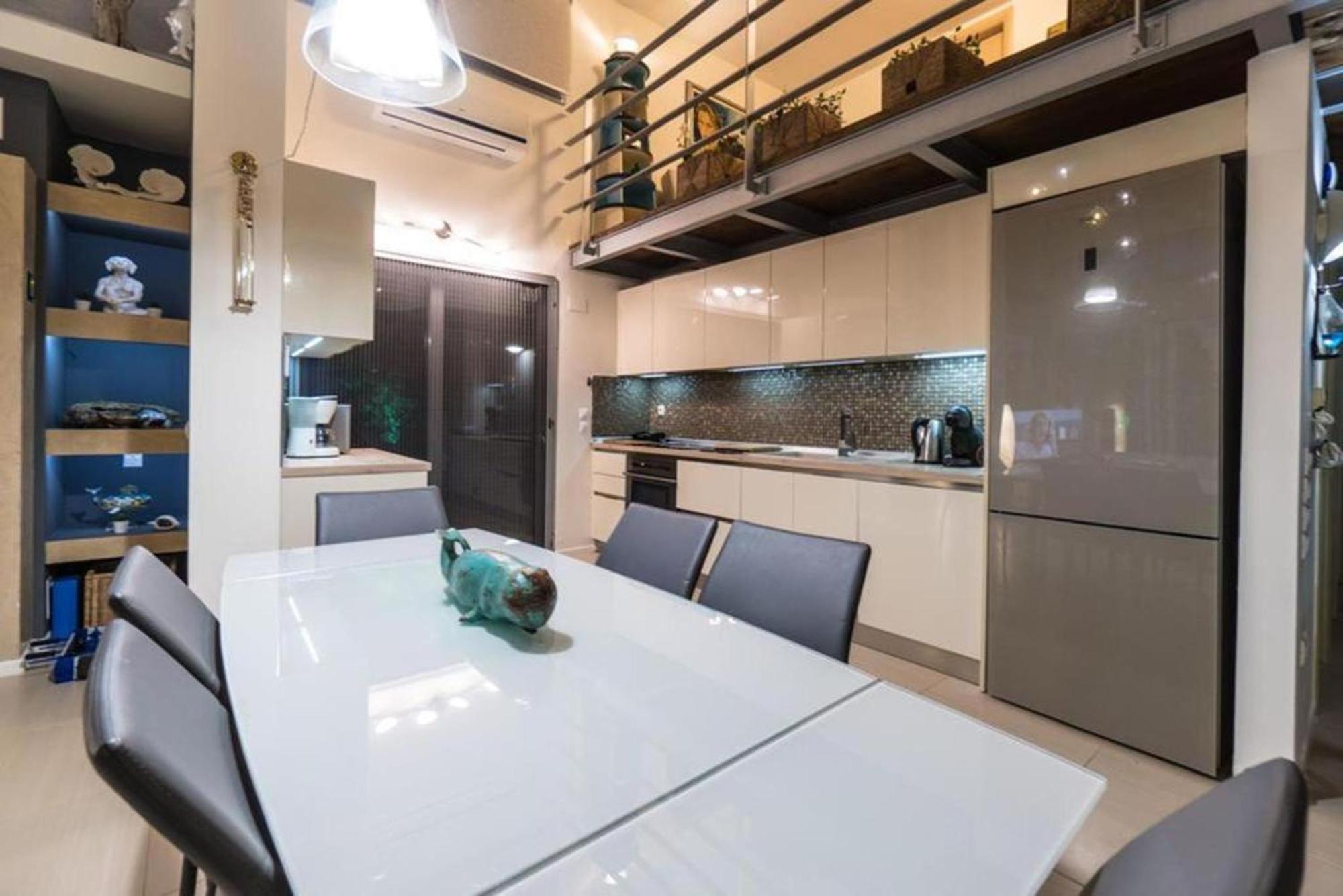 Island Villa Sani Sea View Bagian luar foto
